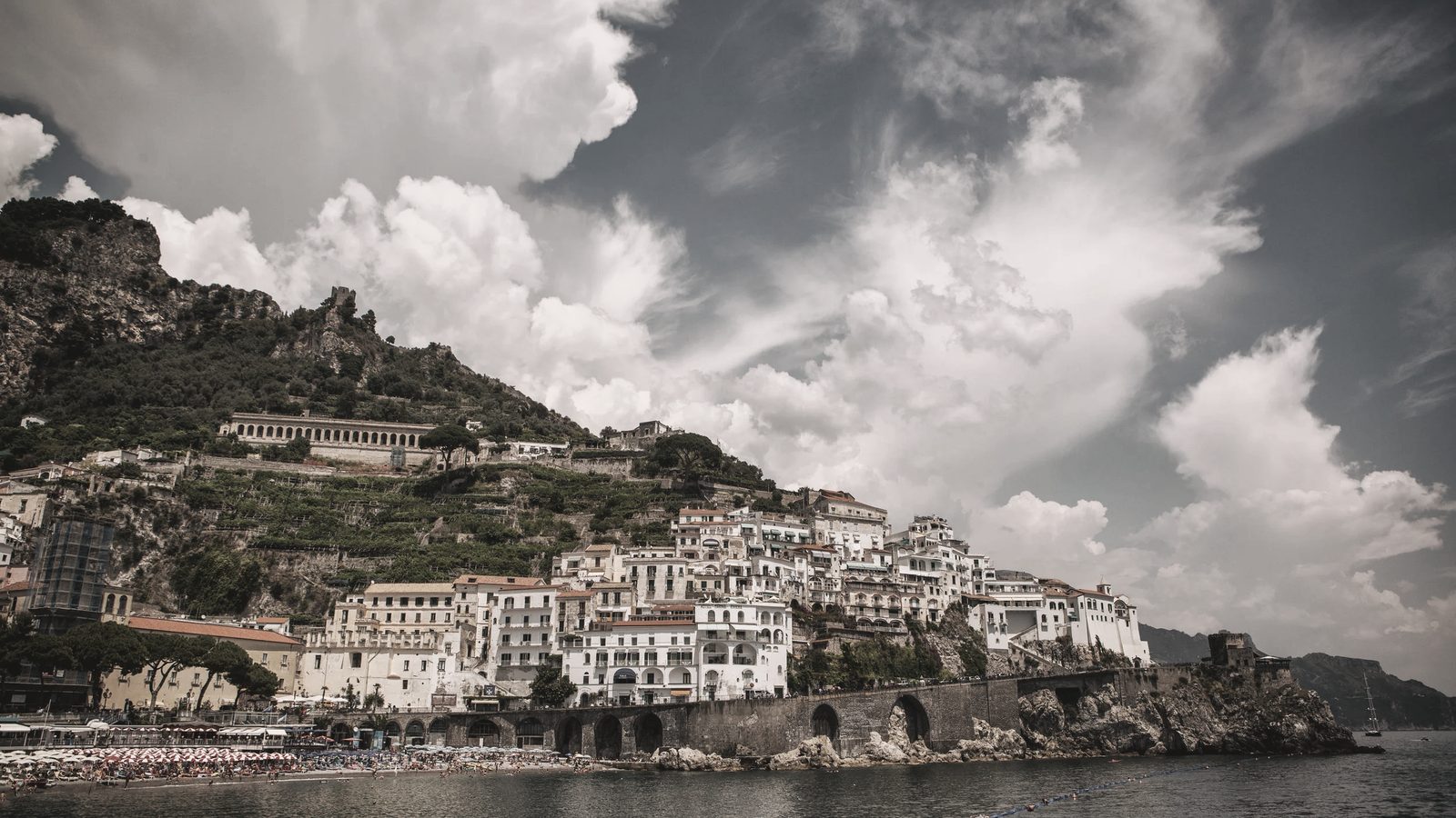 A cliffside town on the Amalfi coast